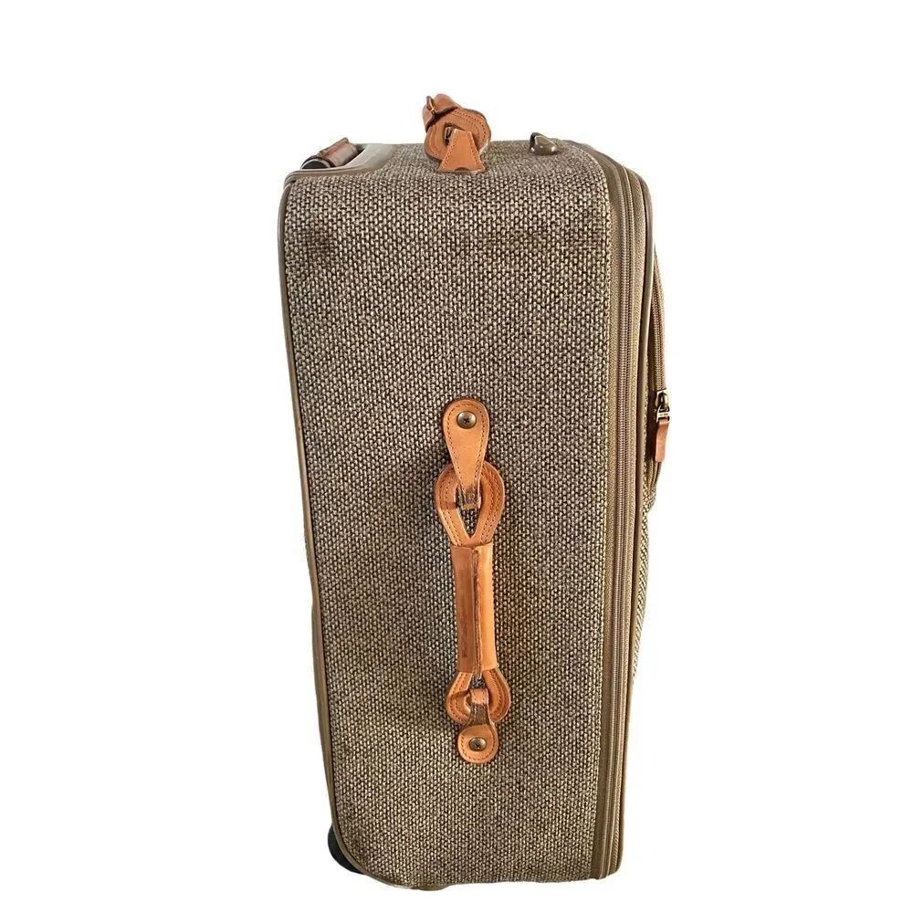 Hartmann Tweed & Belting Leather 22" Upright Wheeled Carry On Suitcase